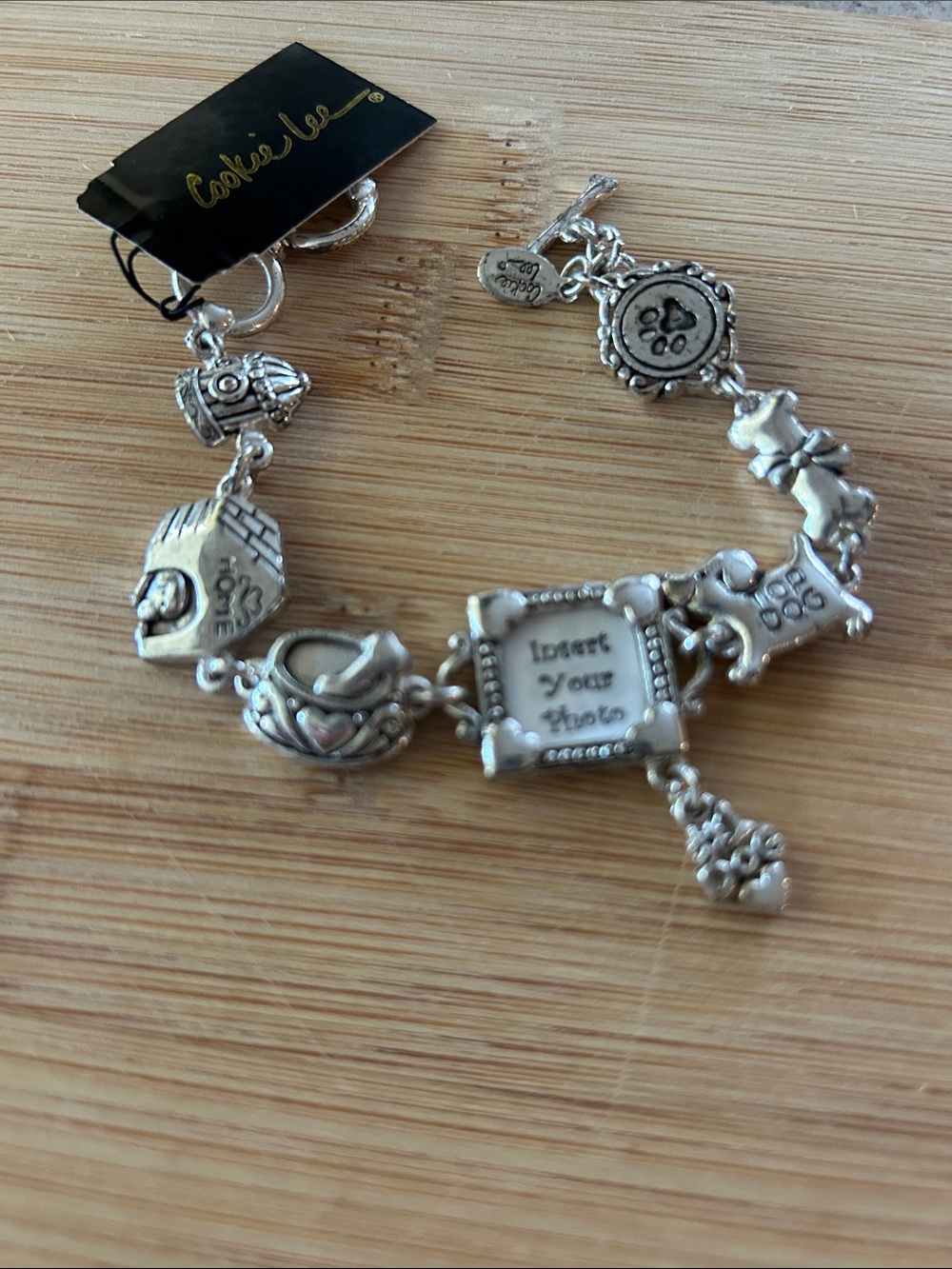 Cookie Lee Dog Charm Bracelet